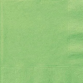 Unique Luncheon Napkins 20 Pieces, Lime Green