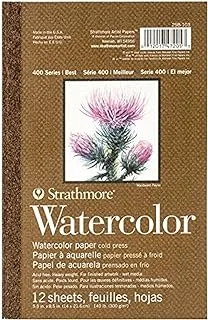 Strathmore 400 Series Watercolor Pad, White, 298-103