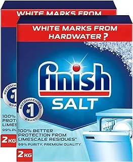 Finish Dishwasher Salt - 2 Kg (Pack of 2)