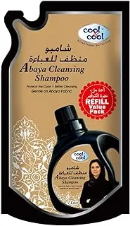 Cool & Cool Abaya Cleansing Shampoo 1 Liter Pouch - Gentle Fabric Care, Color Protect, Long Lasting Fragrace & Easy Rinse Off