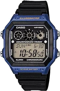 Casio Men's Digital Dial Stainless Steel Band Watch