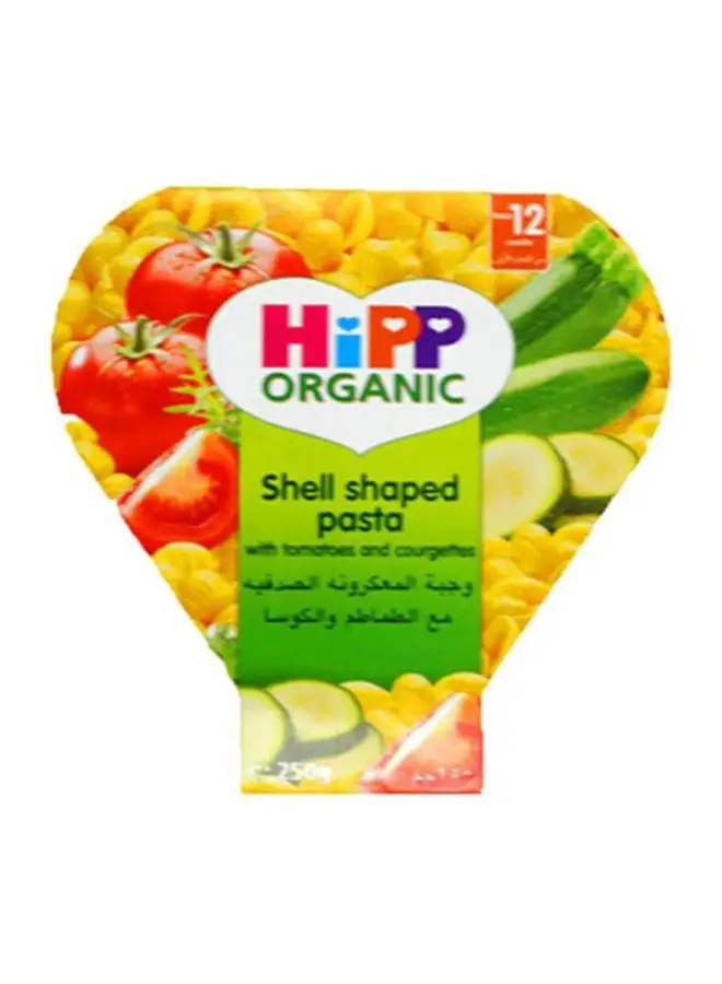 Hipp Organic Shell Shape Pasta With Juicy Tomato And Courgettes 250grams