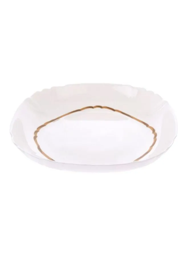 Luminarc Lotusia Elen Soup Plate White/Gold 20cm