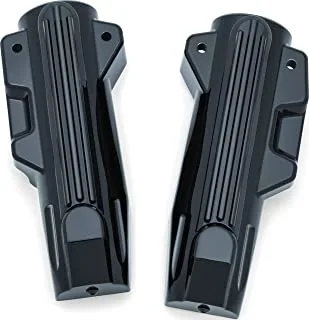 Kuryakyn 7147 Gloss Black Motorcycle Accent, 2 Pack