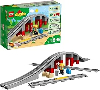 LEGO® DUPLO® Train Bridge and Tracks 10872 Learning & Education Toys Set; Building Blocks Toy for Toddlers (26 Pieces)