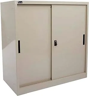 Mahmayi Godrej OEM Low Height Sliding Door Filing Cabinet, H 91.4 x W 91.4 x D 46.3 cm, Beige, OMOEMLHSDSCBG