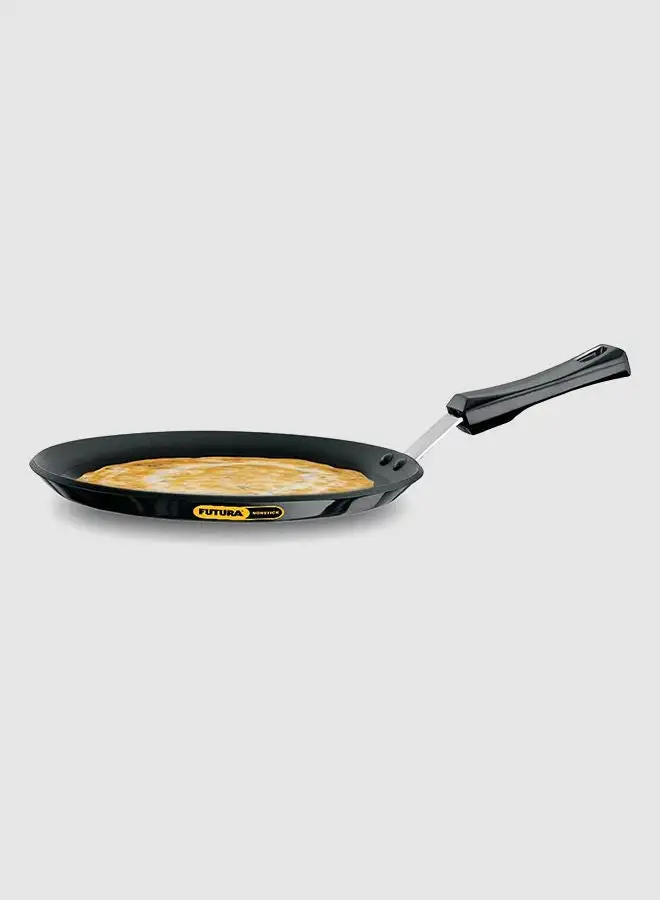 Hawkins Futura Non-Stick Flat Tava With Plastic Handle Black 26 cm