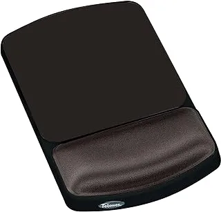 Fellowes Gel Wrist Rest and Mouse Pad, Graphite/Platinum