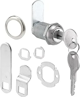 Defender Security U 9945 Cabinet Lock Secure Important Files and Drawers, 1 1/8”, Diecast Stainless Steel, Fits on 13/16” Max Panel Thickness, Pack of 1