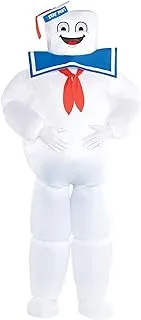 amscan Marshmallow Man Inflatable Jumpsuit- Standard Size - Multicolor-1 Set,White