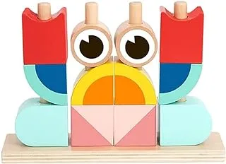 Tooky Toy Wooden Variety Blocks Set, 13 Pcs,