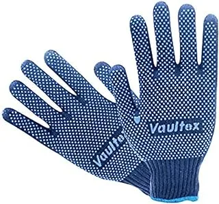 Vaultex Double Side Dotted Gloves (VS91) - Pack of 6 - Blue