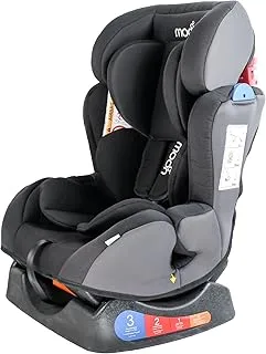 MOON Sumo Baby/Infant/Kids Travel Car Seat |Group 0-1-2| Rearward/Forward Facing| Reclining| Padded Seat| Suitable From Birth To 6 Years(Upto 25 Kg)- Ash Grey