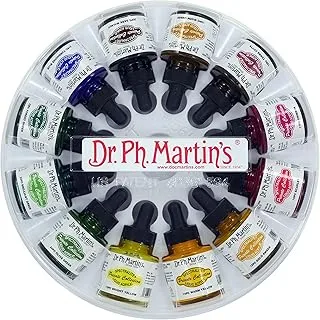 Dr. Ph. Martin's 800956-XXX Spectralite Private Collection Liquid Acrylics Bottles, 1.0 oz, Set of 12 (Set 2)