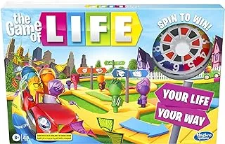 Hasbro Gaming - The Game of Life Board_Game, Fun Board Game for Families and Kids, Classic Board_Game For_Boys & Girls Ages 9 Up, Game_for 2-8 Players