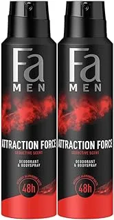 FA Deodorant Spray Men Attraction Force 150ml, Pack of 2