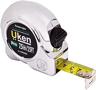 Uken Measuring Chrome Tape (8m)