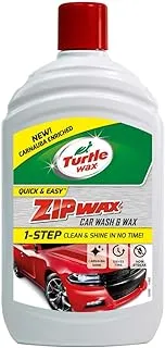 Turtle Wax 52822 Zip Wax Super Concentrated Car Wash Shampoo & Wax 500ml