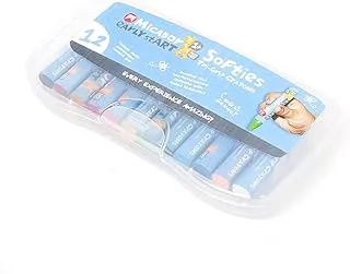 ES SOFTIES TRI-GRIP CRAYONS 12