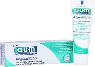 Gum Original White Toothpaste - Sensitivity Relief-Plaque Removal-Anti-Bacterial-Eliminates Bad Breath-Restores natural whiteness of teeth-Gentle on Gums-Prevents new stain formation-75ml