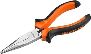 WOKIN Long Nose Pliers (Orange and Black, 200mm, 8in)