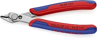 KNIPEX Tools - Electronics Super Knips, INOX Steel, Multi-Component (7803125), 5-Inch