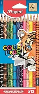 Maped Color'Peps Animal Print Colouring Pencils (12 Pack)