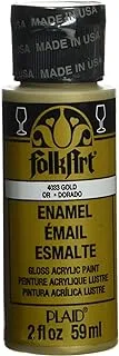 FolkArt Plaid enamels paint 2oz pure gold