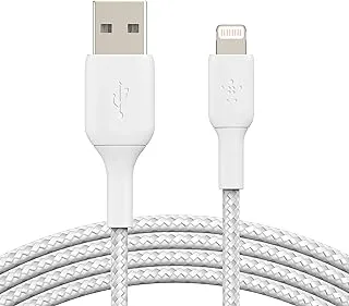 Belkin iPhone Cable (3M) Braided USB to Lightning Cable – White