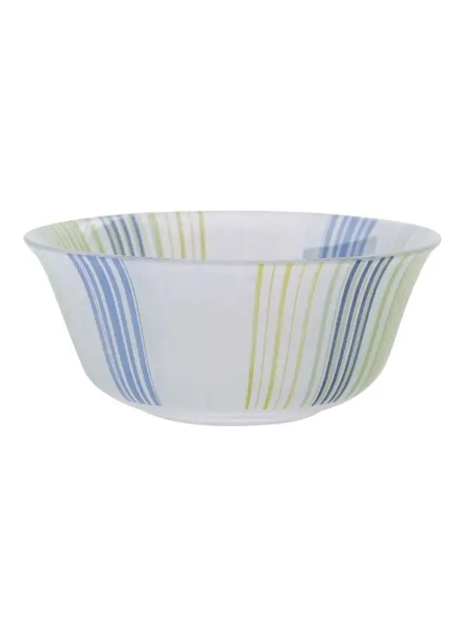 Luminarc Strips Bowl White/Blue/Yellow 12cm