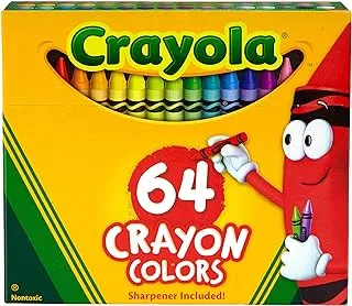 Crayola 52-0064 Crayons Assorted Colors 64 Count