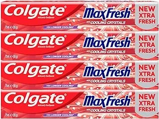 Colgate Max Fresh Spicy Red Gel Toothpaste - 75ml (4 Pack)