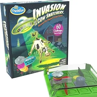 ThinkFun Invasion of the Cow Snatchers STEM Toy and Logic Game for Boys and Girls Age 6 and Up - A Magnet Maze Logic Puzzle