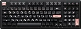 Akko ACR98 Doll of The Princess 98 Keys Hot Swappable RGB Wired Mechanical Gaming Keyboard with Acrylic Translucent Case, Black & Pink, Akko CS Jelly Black Switch