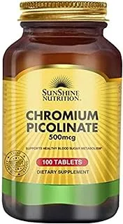 SUNSHINE NUTRITION CHROMIUM PICOLINATE 500MCG TABS 100 : 08339