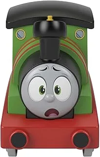 Thomas & Friends Press n' Go Stunt Train Engine Percy Racing Toy Vehicle for Toddlers and Preschool Kids Ages 2 Years and up