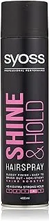 Syoss Shine and Hold Hairspray, 400 ml