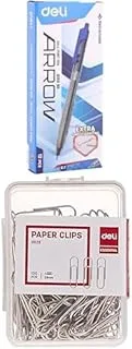 deli Pen Pack of 12 + Paper Clips