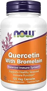 Now Foods Quercetin W / Bromelain 120 Vegicaps. ناو فودز كيرسيتين مع بروميلين 120 كبسولة نباتية