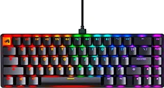 Glorious Gaming Keyboard - GMMK 2 - TKL Hot Swappable Mechanical Keyboard, Red Switches, Wired, TKL Gaming Keyboard, Compact Keyboard - 65% Percent Keyboard - Black RGB Keyboard