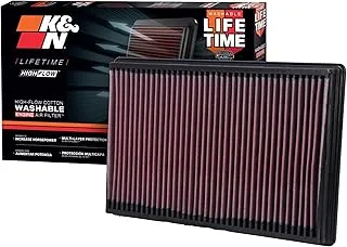 K&N 33-2247 High Performance Replacement Air Filter For 2002-2017 Dodge Ram V6/V8