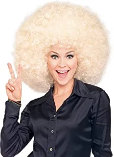 Rubie's Super Size Blond Afro Wig, As shown, One