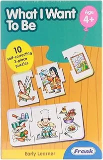 Frank What I Want to Be Puzzle – 30 Pieces, 10 Self-Correcting 3 Piece Puzzles - Early Learner Matching Puzzles for Kids for Age 4 Years Old and Above - Educational Toys and Games