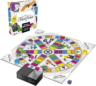 Trivial Pursuit Decades من 2010 إلى 2020 لعبة لوحية للبالغين والمراهقين ، لعبة Pop Culture Trivia من 2 إلى 6 لاعبين ، الأعمار من 16 عامًا فما فوق