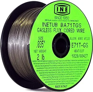 INE INETUB BA71TGS .035-Inch on 2-Pound Spool Carbon Steel Gasless Flux Cored Welding Wire