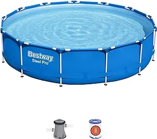 Bestway Pool Set Steel Pro ، أزرق ، 13 × 33 بوصة / 3.96 م × 84 سم