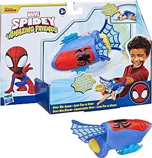 Spider-Man Marvel Spidey and His Amazing Friends Web Slinger, Role Play Toy, Fabric Extends Retracts, Easy to Use, Ages 3 Up, Frustration Free Packaging, multicolour, F14645L0