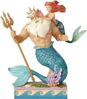 Disney Traditions Enesco 4059730 Disney Traditions By Jim Shore Little Mermaid Ariel And Triton Figurine, 9.7 Inch, Multicolor