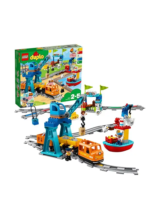 LEGO 6213754 LEGO 10875 DUPLO Town Cargo Train Building Toy Set (105 Pieces) 2+ Years