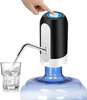 Water Bottle Pump, Yomym 5 Gallon Water Pump Dispenser Usb Charging Portable Electric Drinking Water Bottle Dispenser Switch For Universal 5 Gallon Black